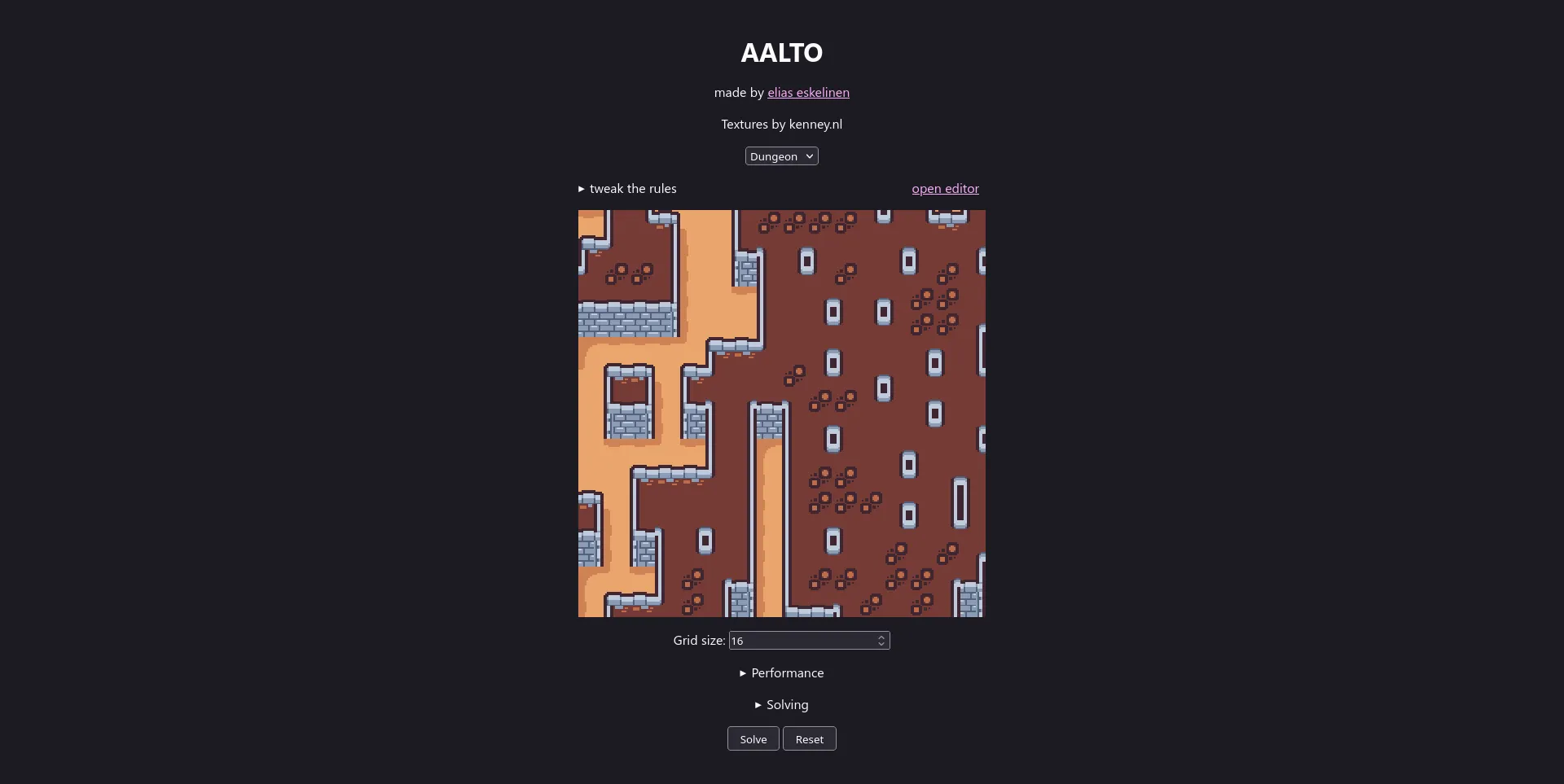 screenshot of Aalto