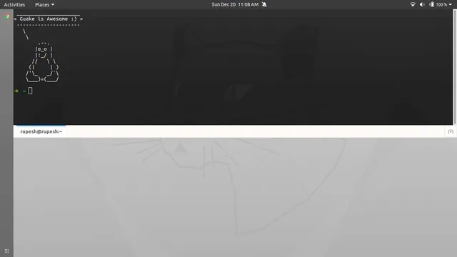 screenshot of Guake